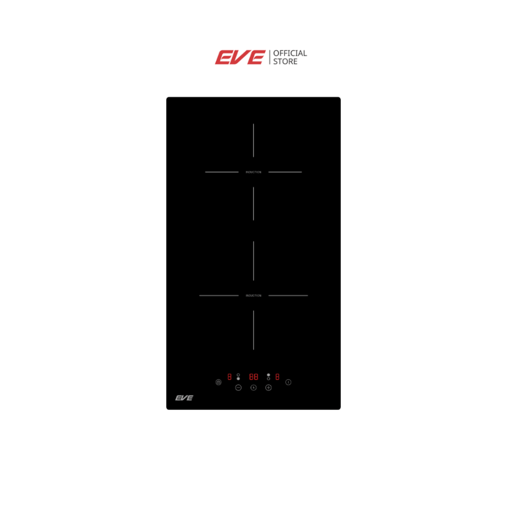 เตาฝังอินดักชั่น เตาแม่เหล็กไฟฟ้า 2 หัว EVE รุ่น HB30-2IND294/TC ขนาด 30 ซม. สีดำ_8